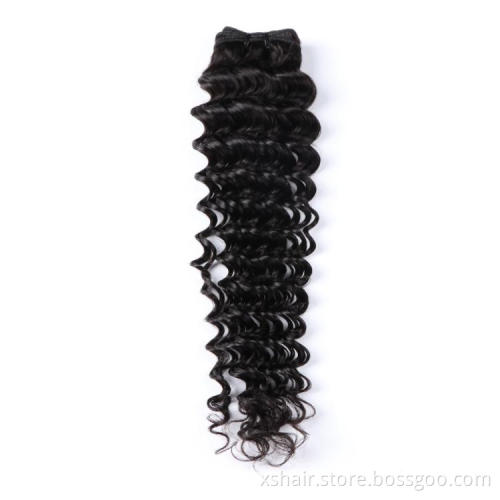 Human hair bundles and closure deep wave human hair bundles with frontal 12a human hair bundles